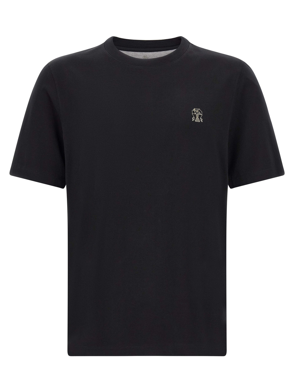 Brunello Cucinelli Embroidery Shirt Black