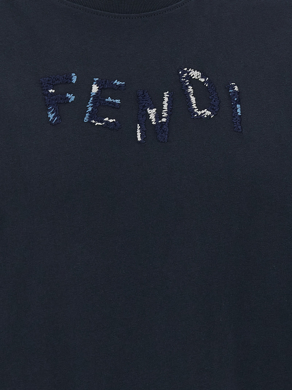 Fendi Embroidery Shirt Blue