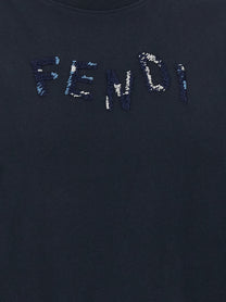 Fendi Embroidery Shirt Blue