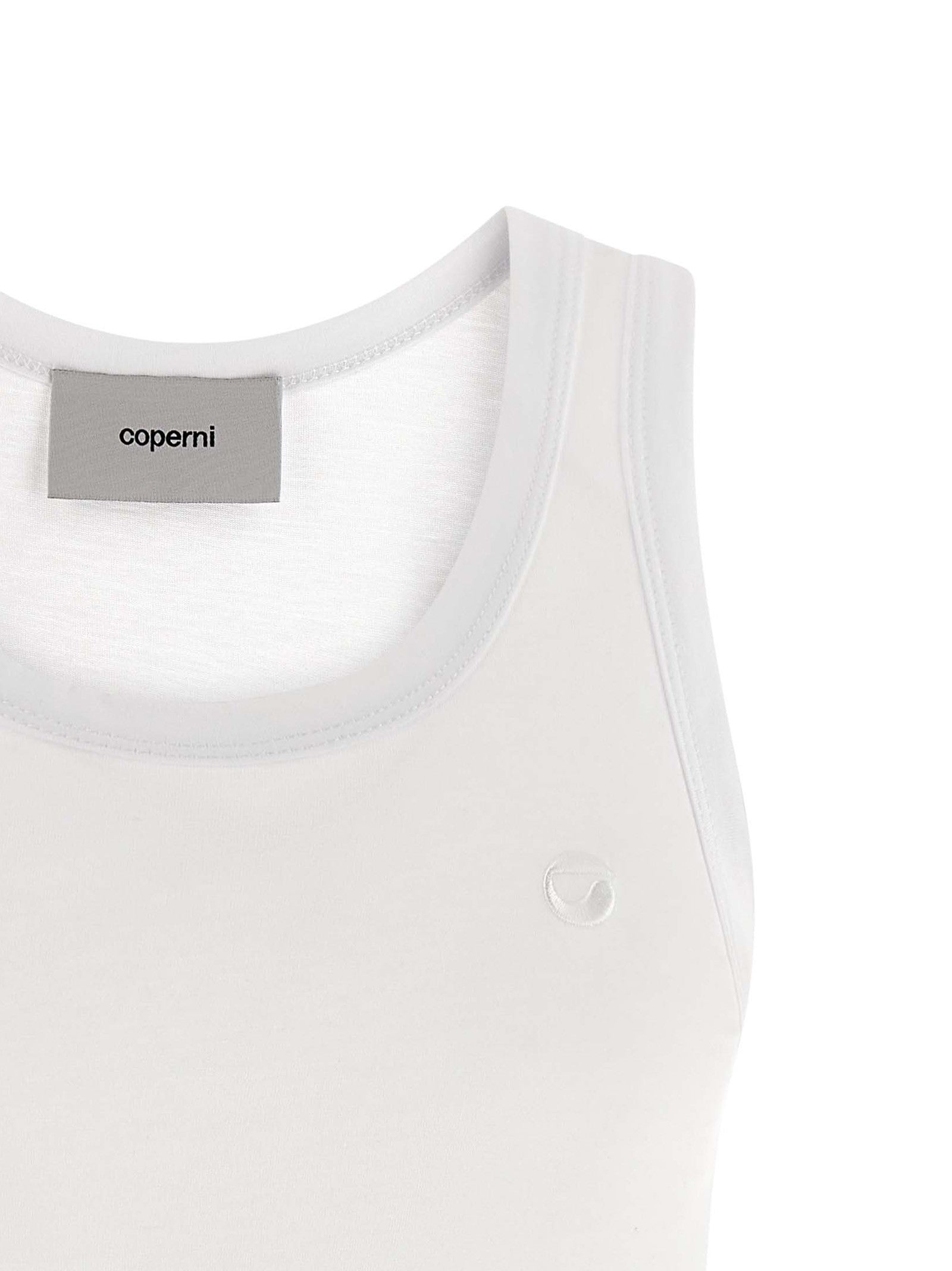 Coperni Embroidery Tank Top White