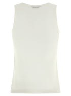 Balenciaga Embroidery Tank Top White, view 2