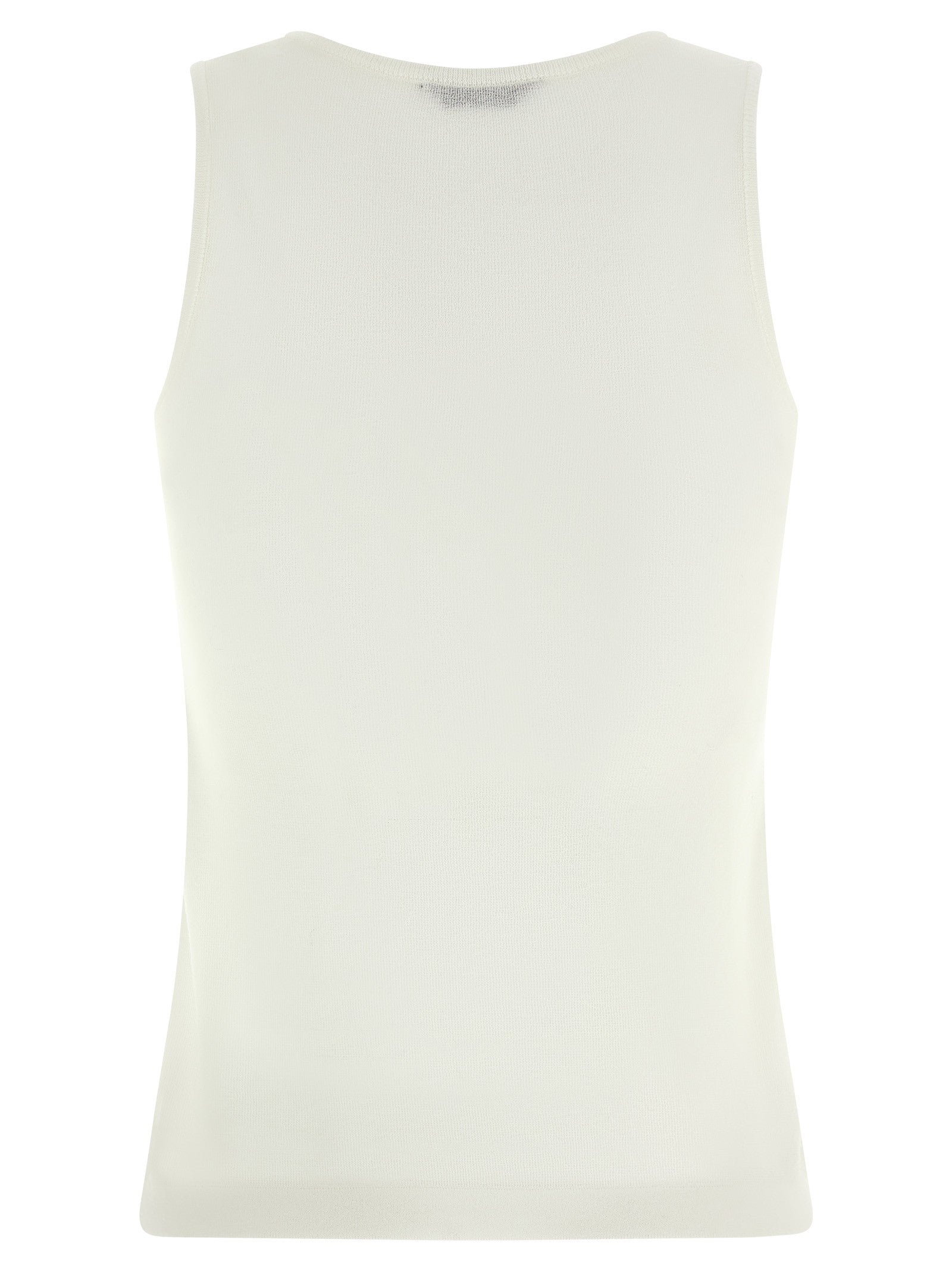 Balenciaga Embroidery Tank Top White