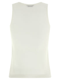 Balenciaga Embroidery Tank Top White
