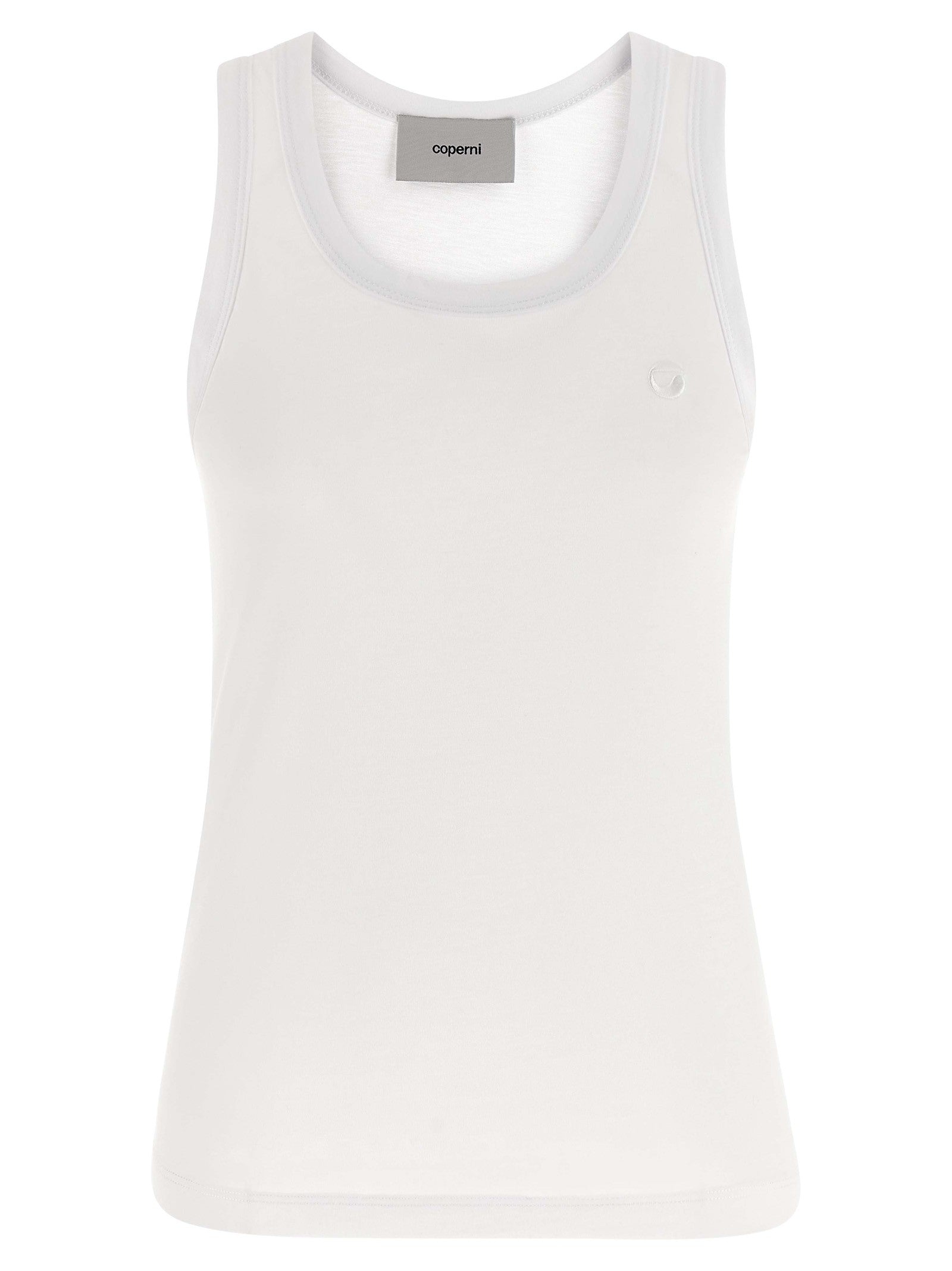 Coperni Embroidery Tank Top White