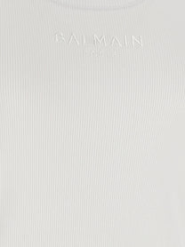 Balmain Embroidery Tank Top White