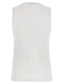 Balmain Embroidery Tank Top White