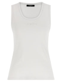 Balmain Embroidery Tank Top White