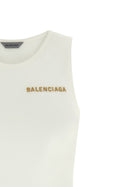 Balenciaga Embroidery Tank Top White, view 3