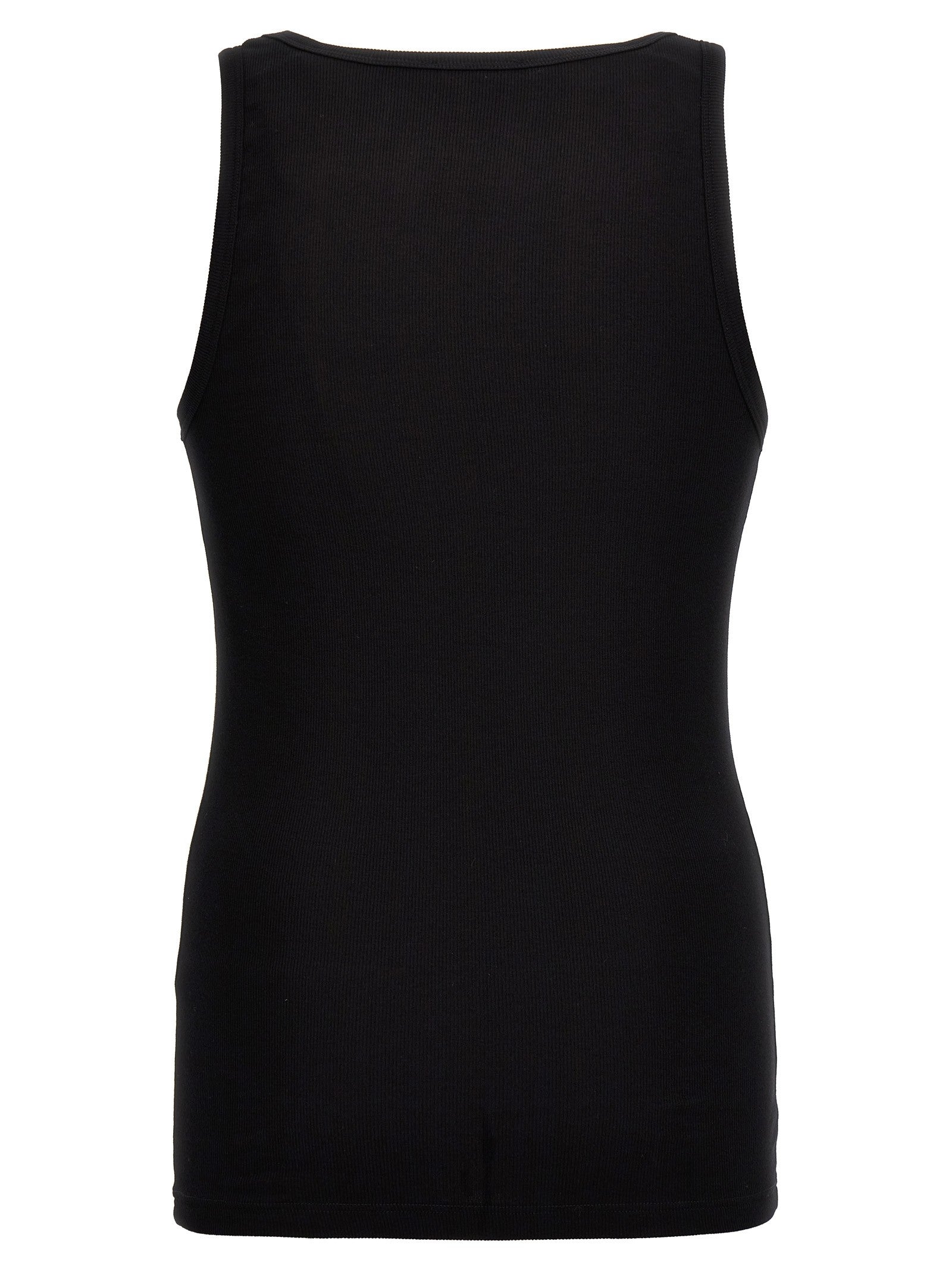 Versace Embroidery Tank Top Black