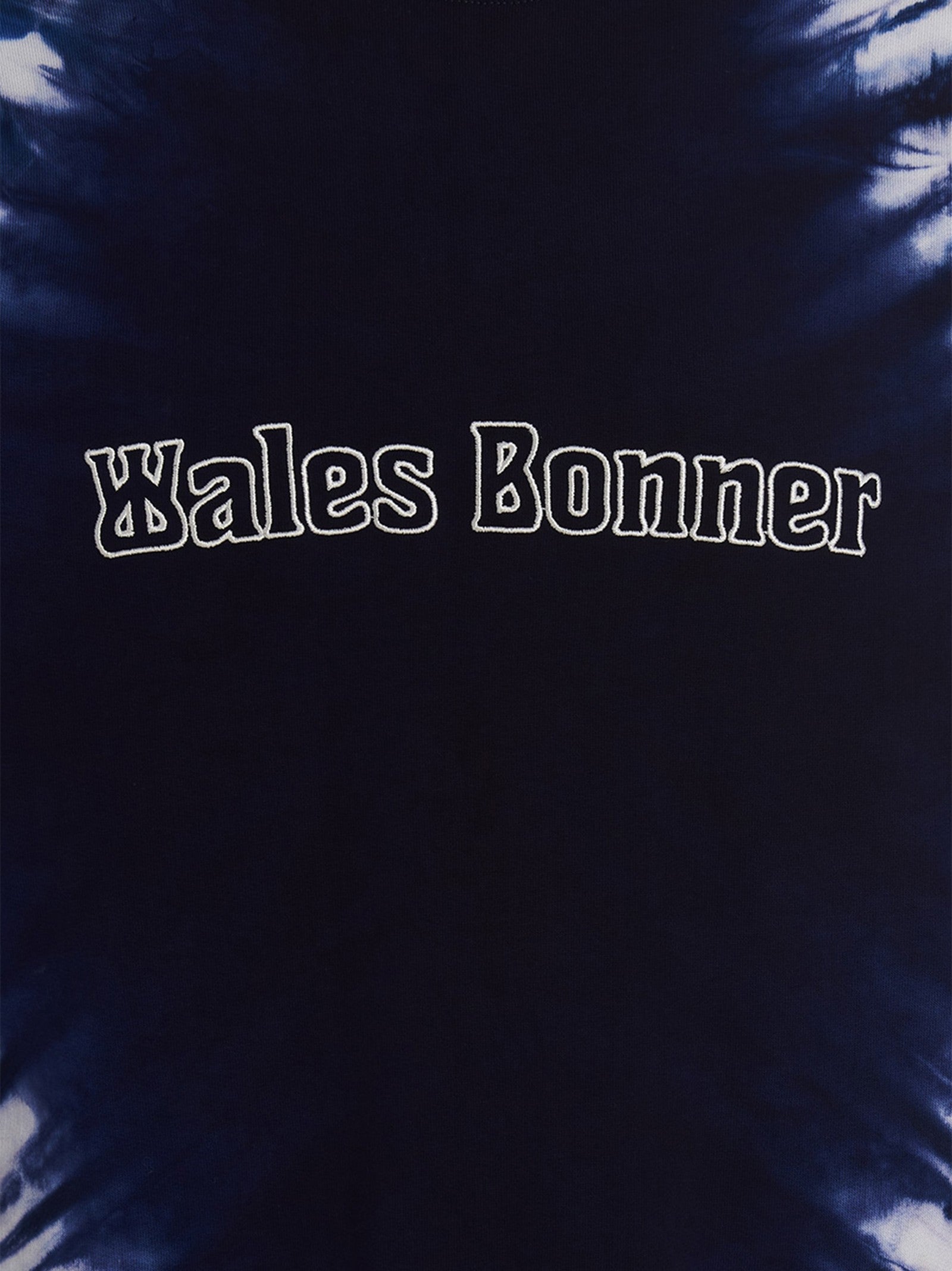 Wales Bonner Embroidery Tie Dye Sweatshirt Blue