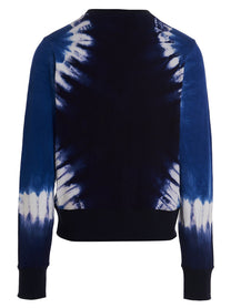 Wales Bonner Embroidery Tie Dye Sweatshirt Blue