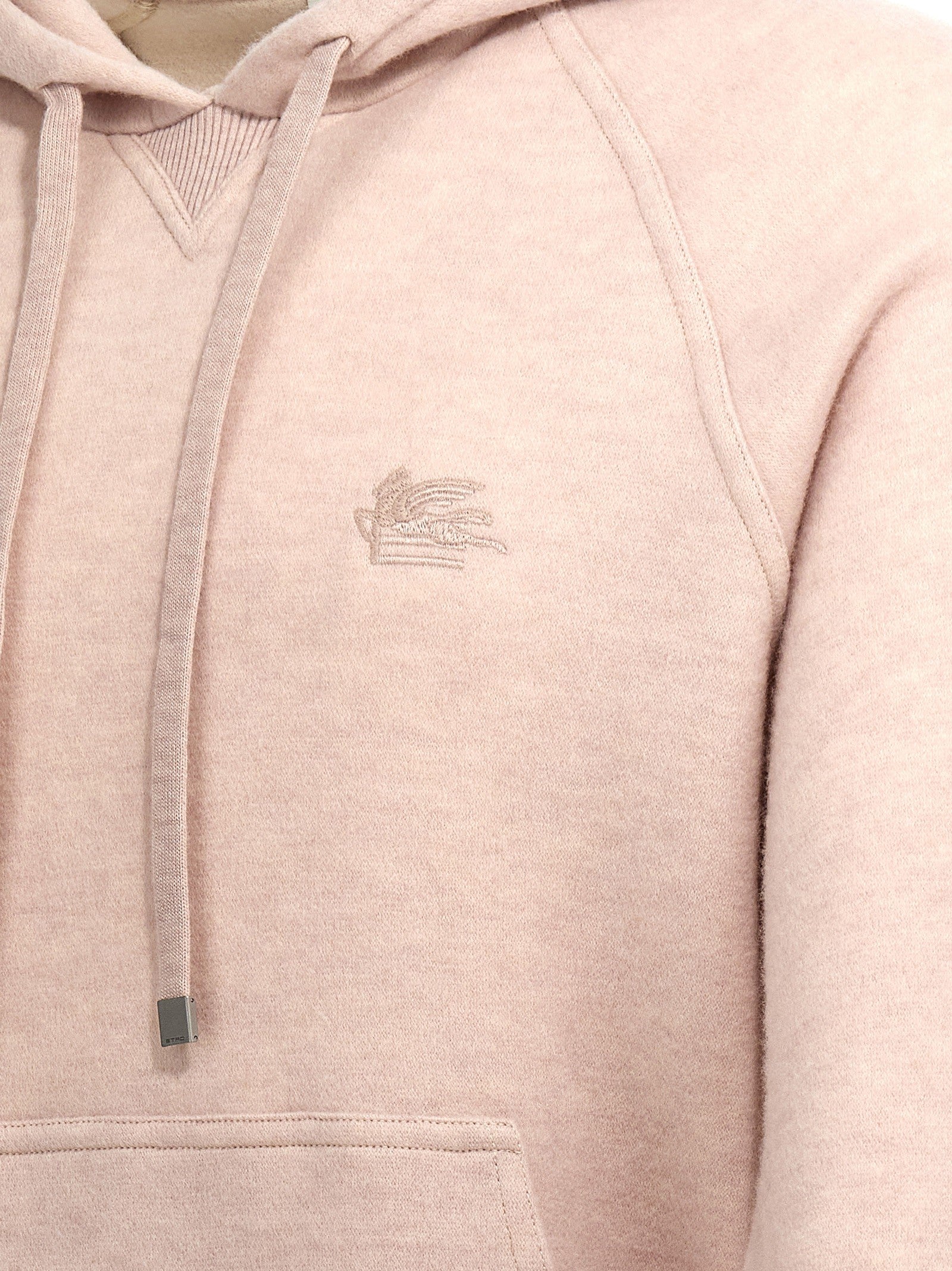 ETRO Embroidery Wool Hoodie Beige