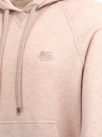 ETRO Embroidery Wool Hoodie Beige