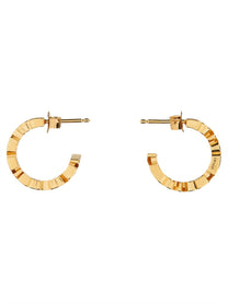 Versace Women's Hoop Earrings Gold