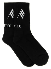 The Attico Intarsia Socks White
