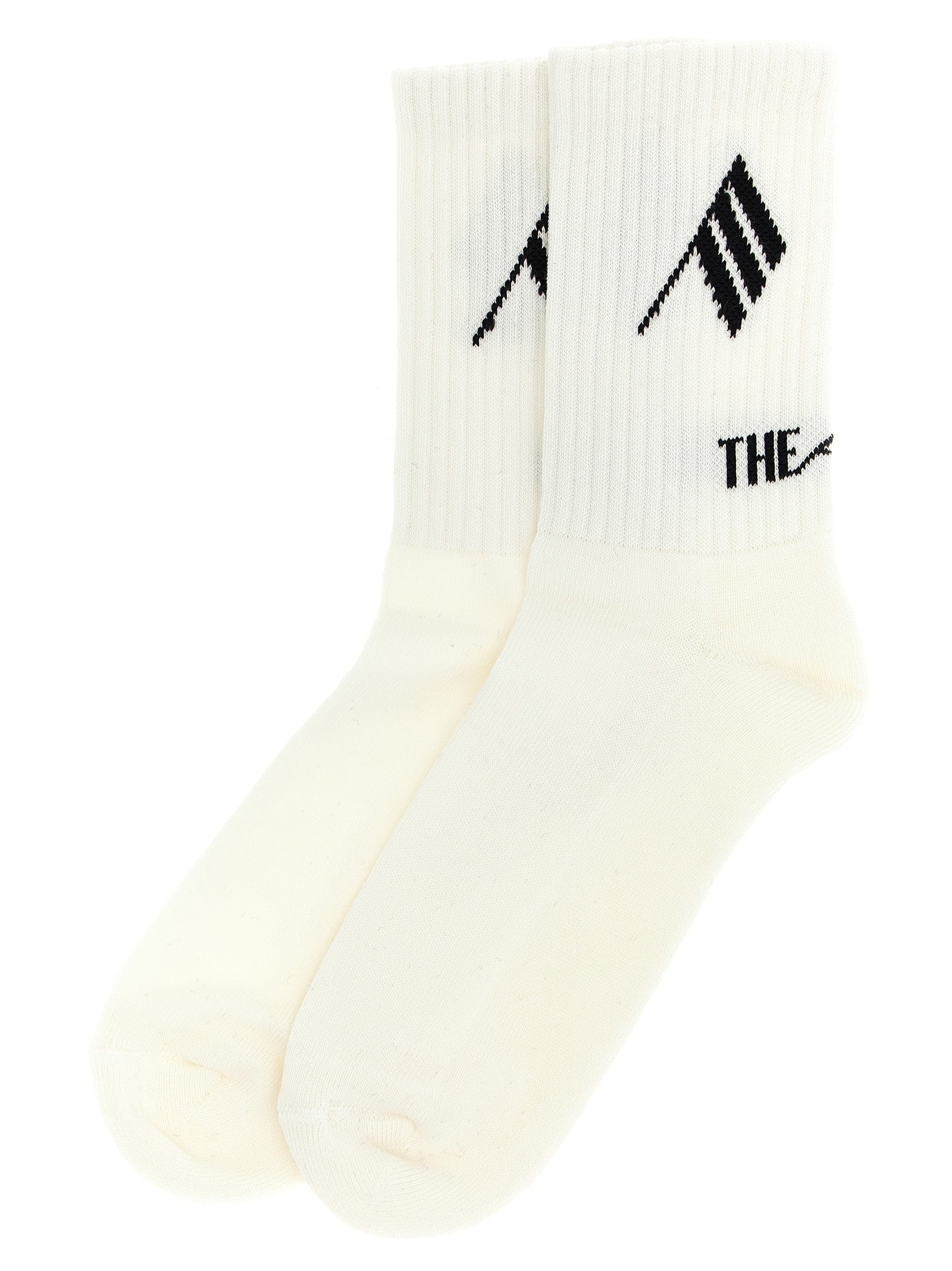 The Attico Intarsia Socks White