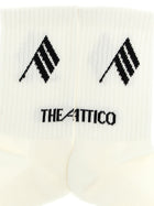 The Attico Intarsia Socks White, view 3