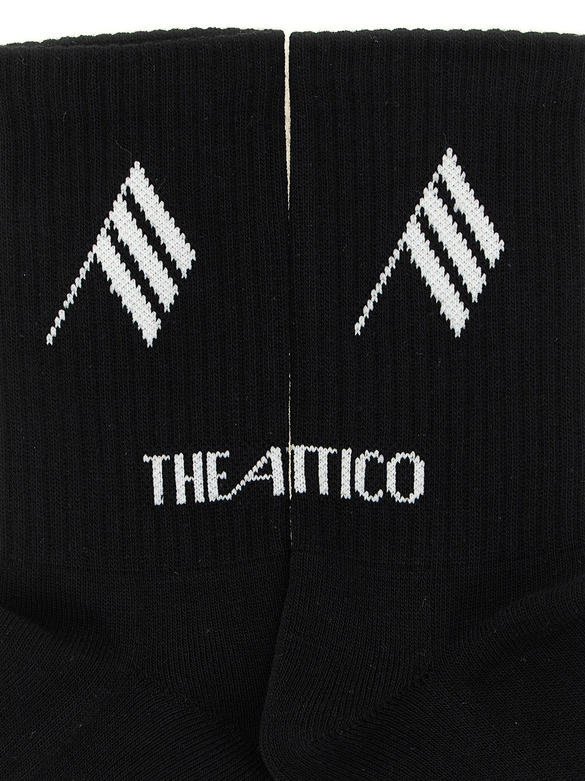 The Attico Intarsia Socks White