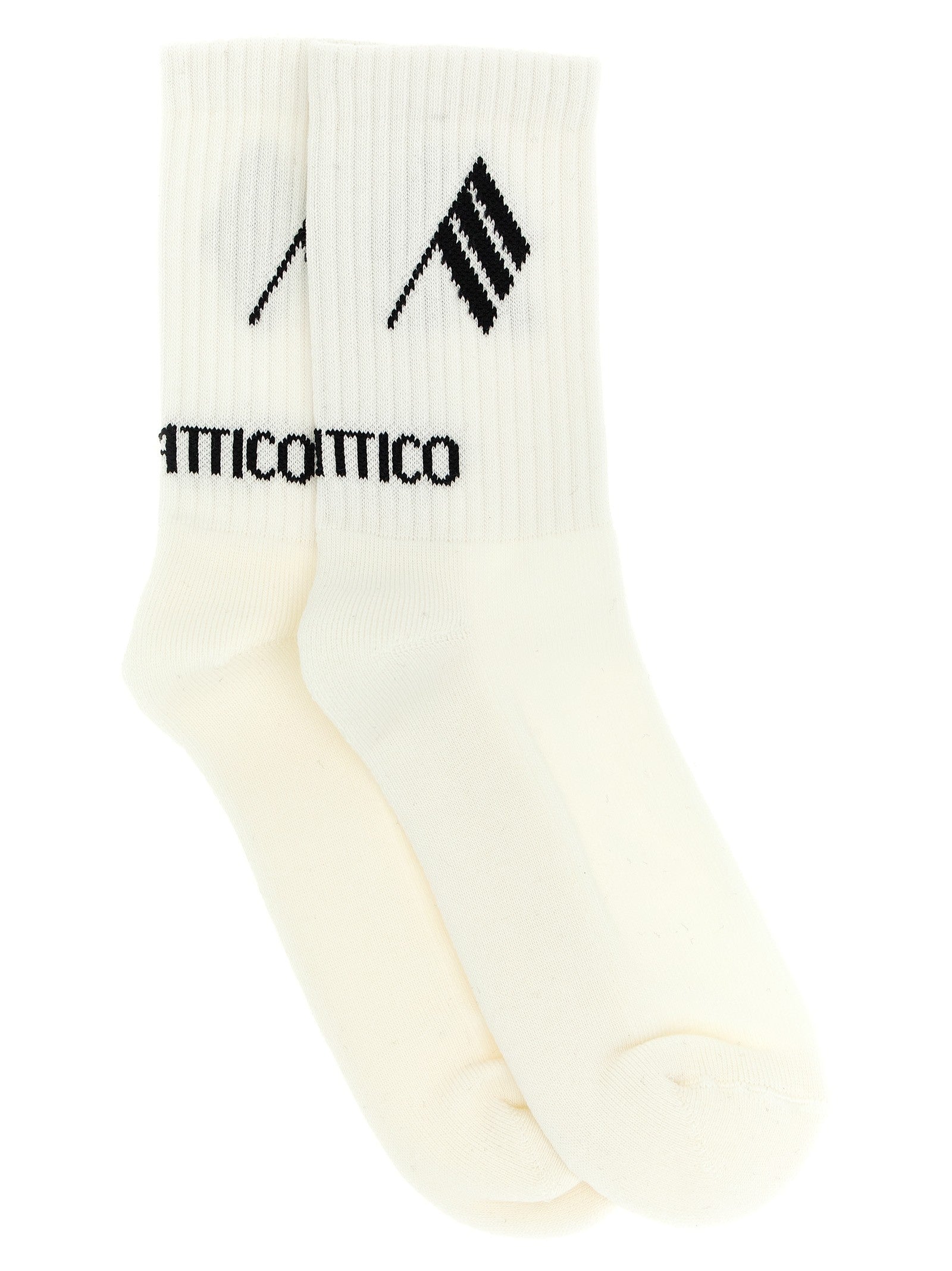 The Attico Intarsia Socks White
