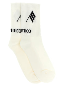 The Attico Intarsia Socks White