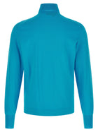 PRADA Intarsia Turtleneck Sweater Blue, view 2