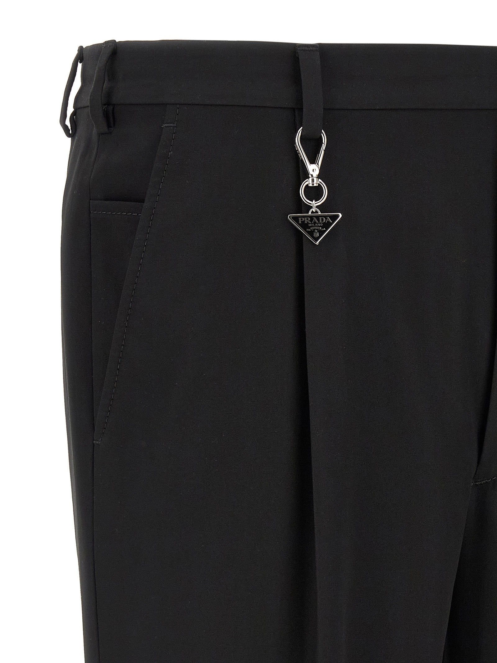 Prada Keyring Pants Black
