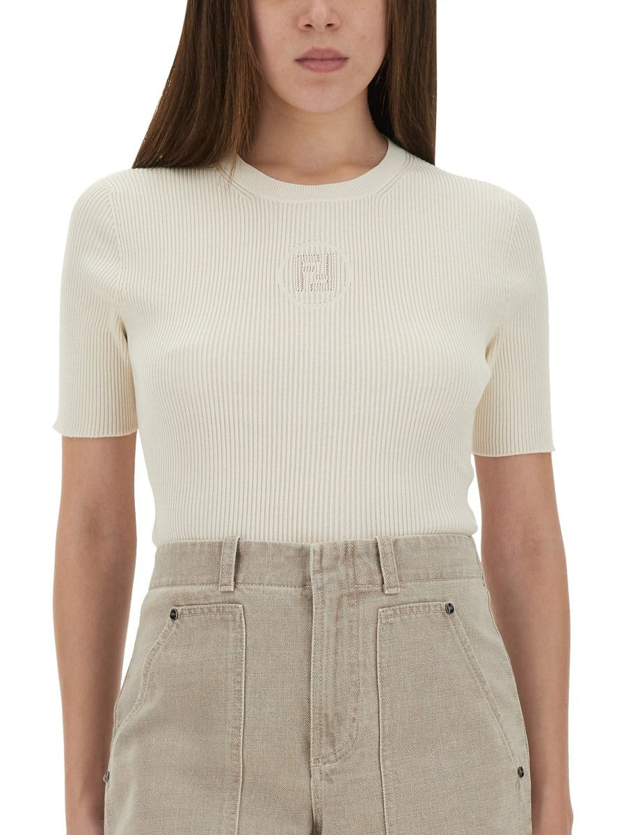 Fendi Women's Knit Shirt White, view 4