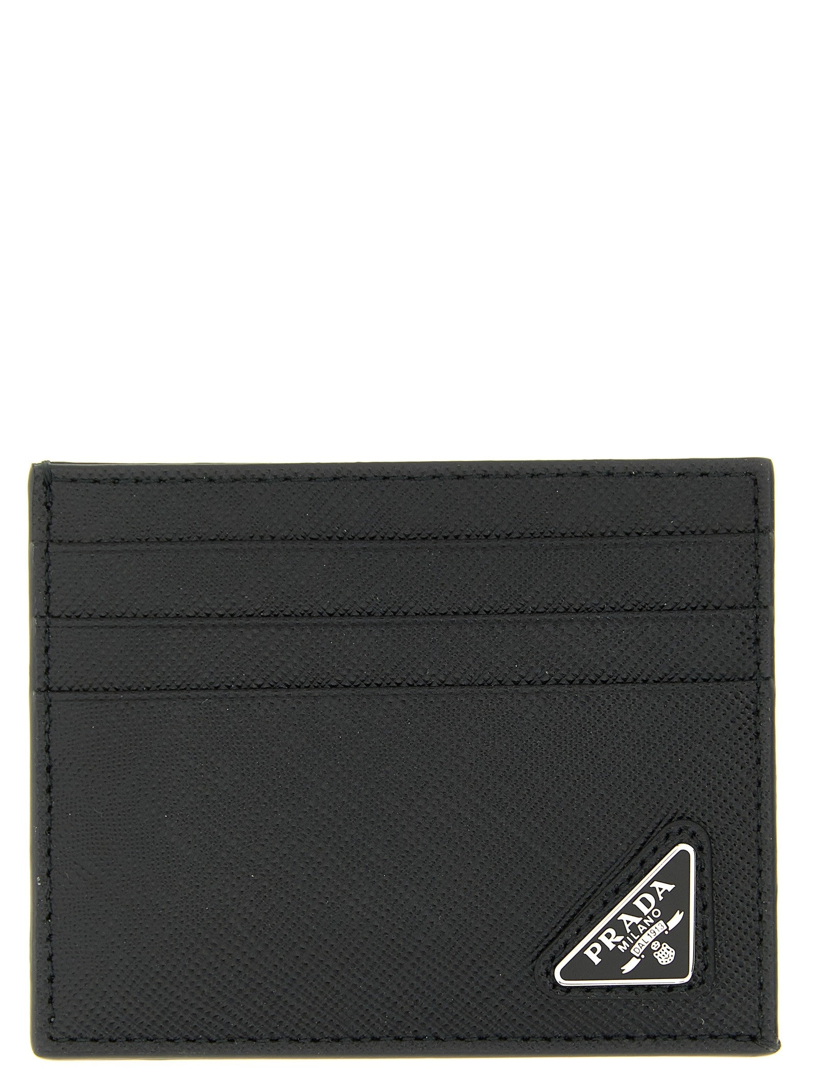Prada Leather Card Holder Black