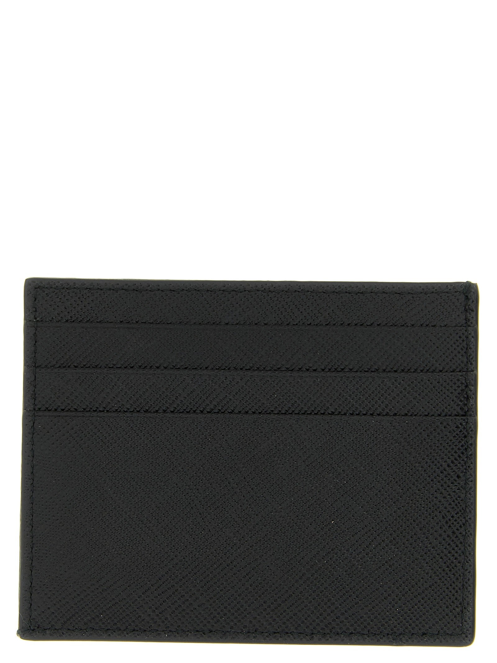Prada Leather Card Holder Black