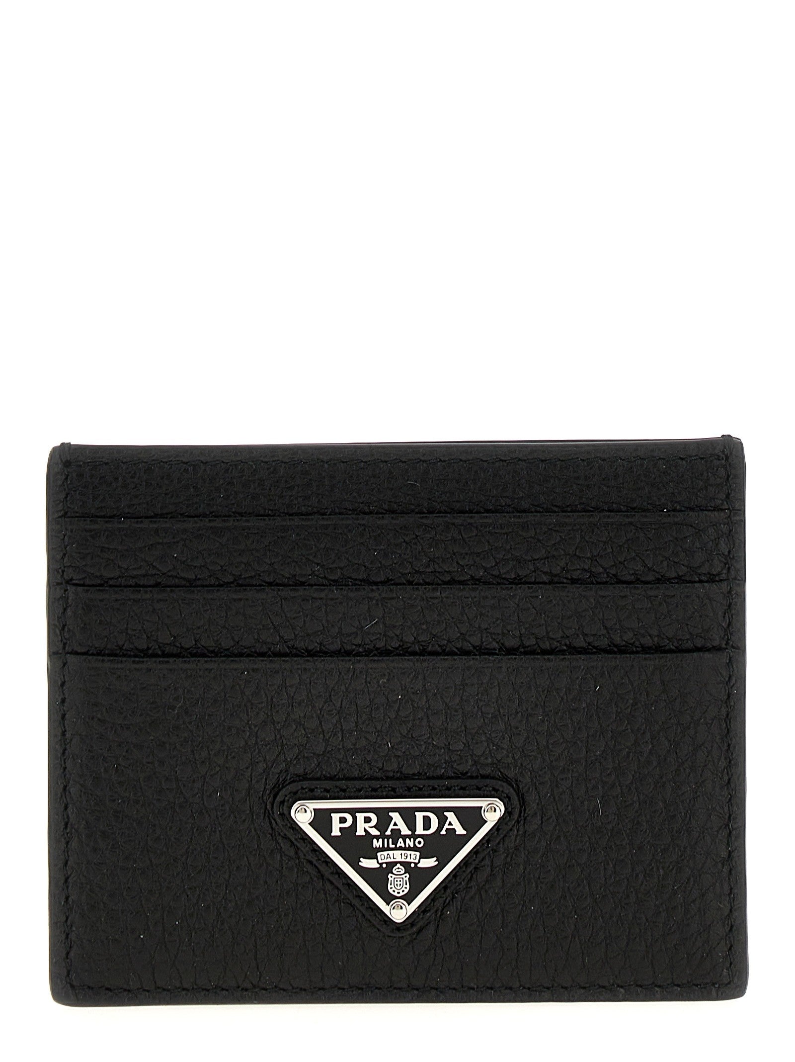 Prada Leather Cardholder Black