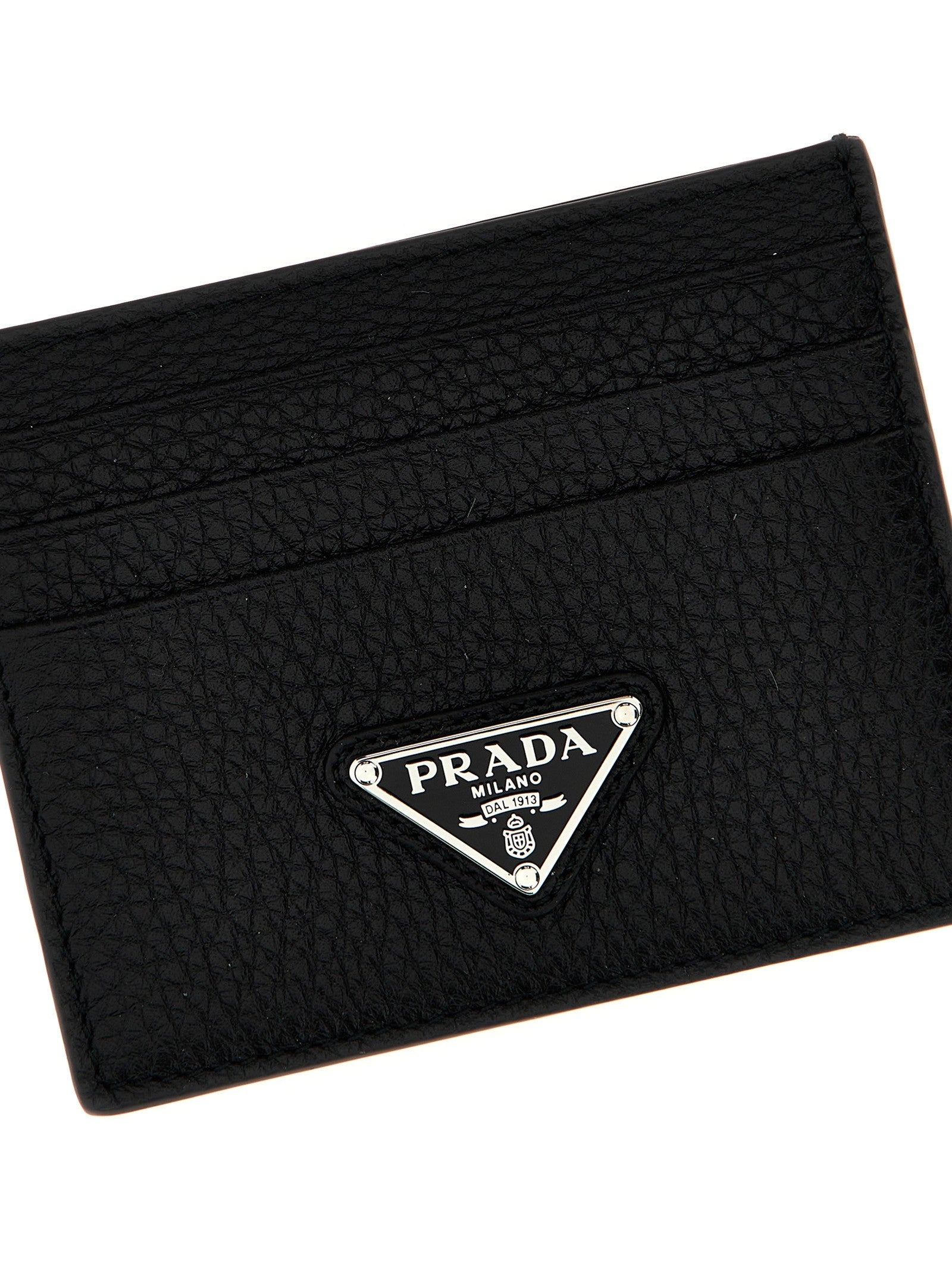 Prada Leather Cardholder Black
