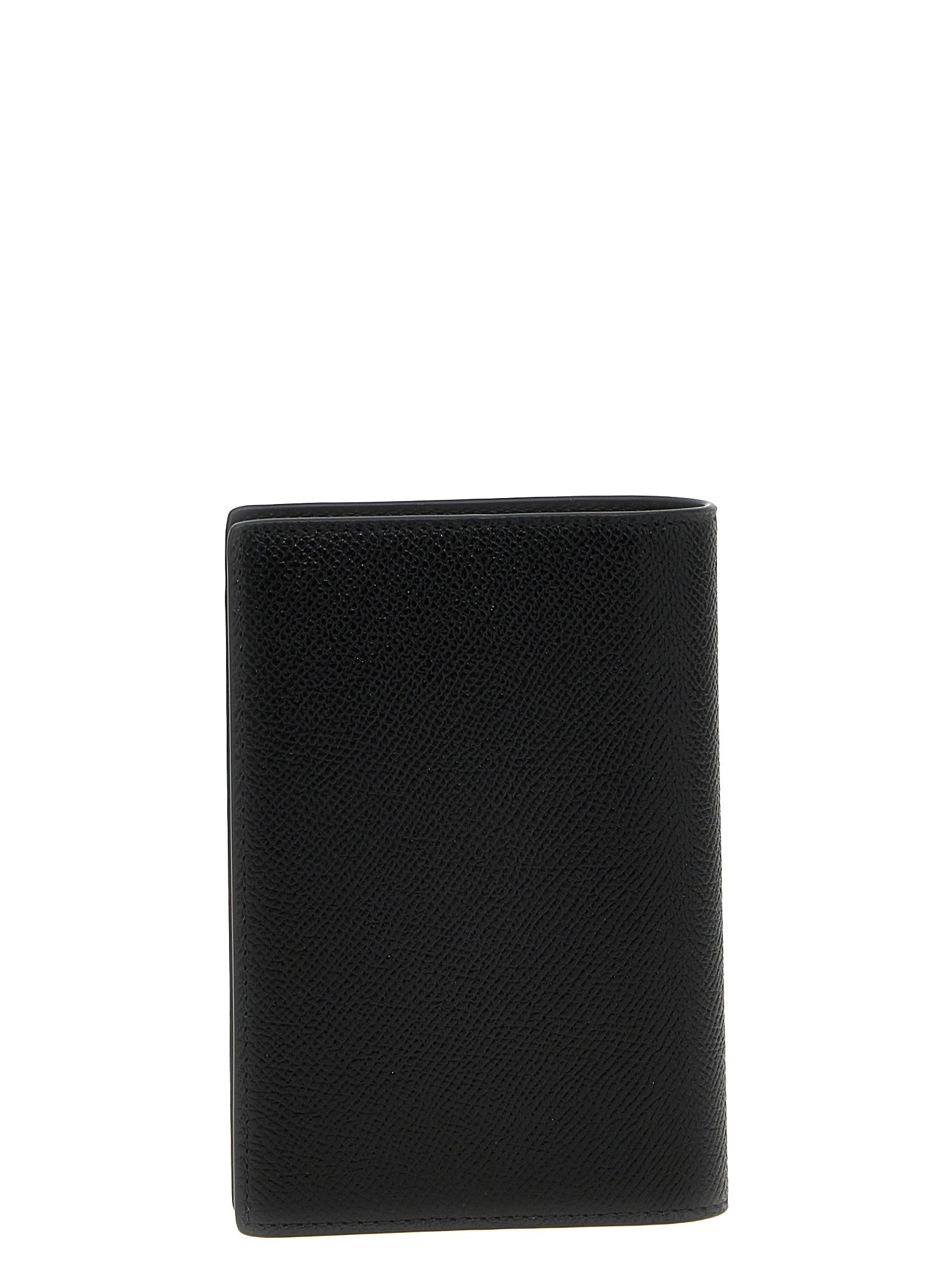 Balenciaga Leather Passport Holder Black