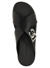 Dolce &amp; Gabbana Leather Sandals Black