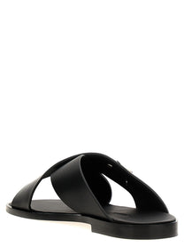 Dolce &amp; Gabbana Leather Sandals Black