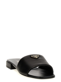 PRADA Leather Sandals Black