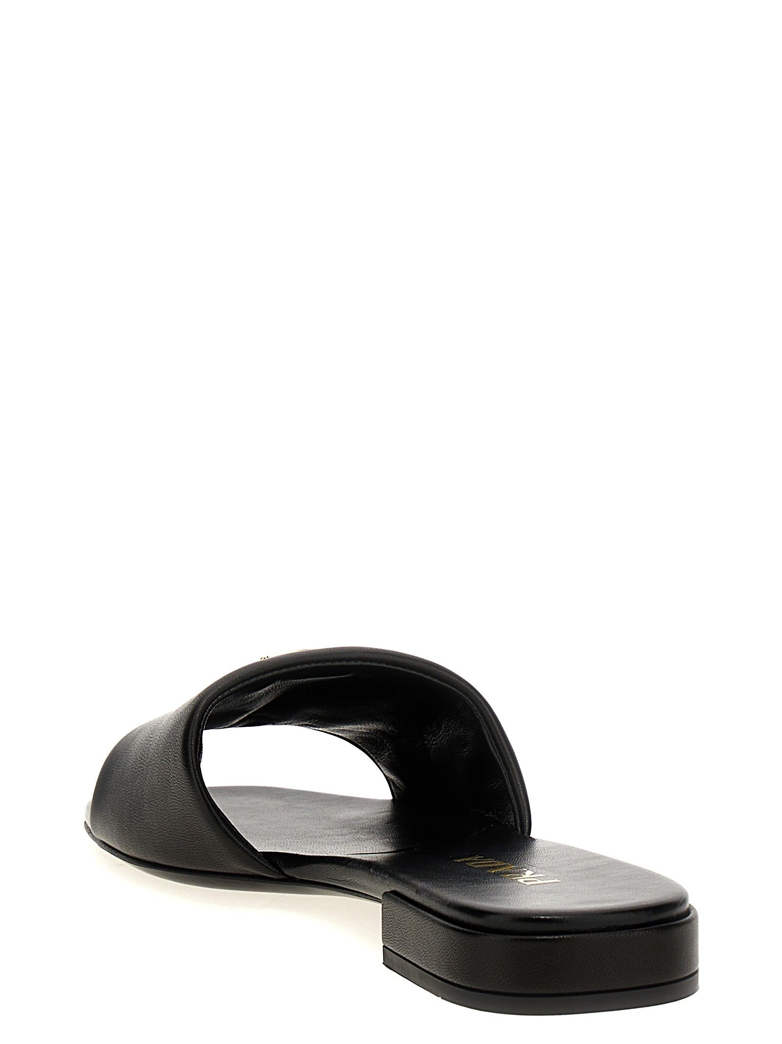 PRADA Leather Sandals Black
