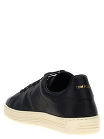 Tom Ford Leather Sneakers White