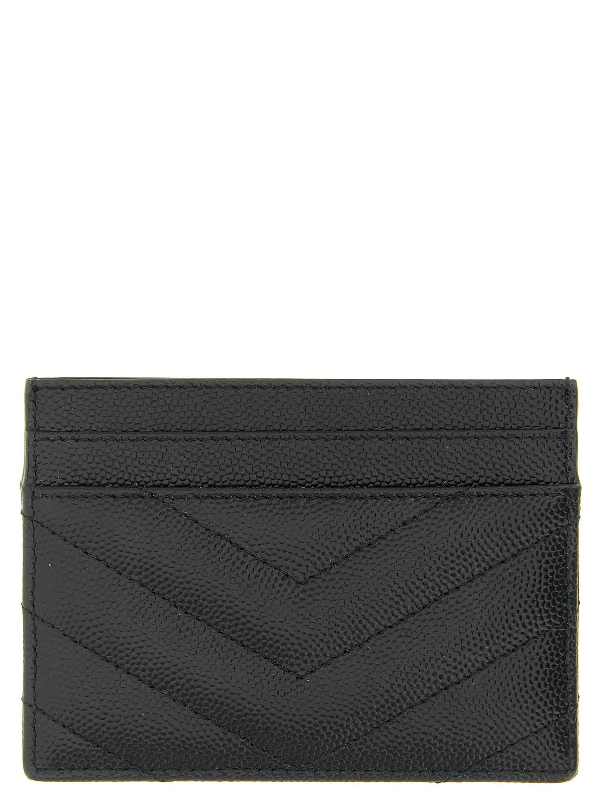 Saint Laurent Matelassé Card Holder Black