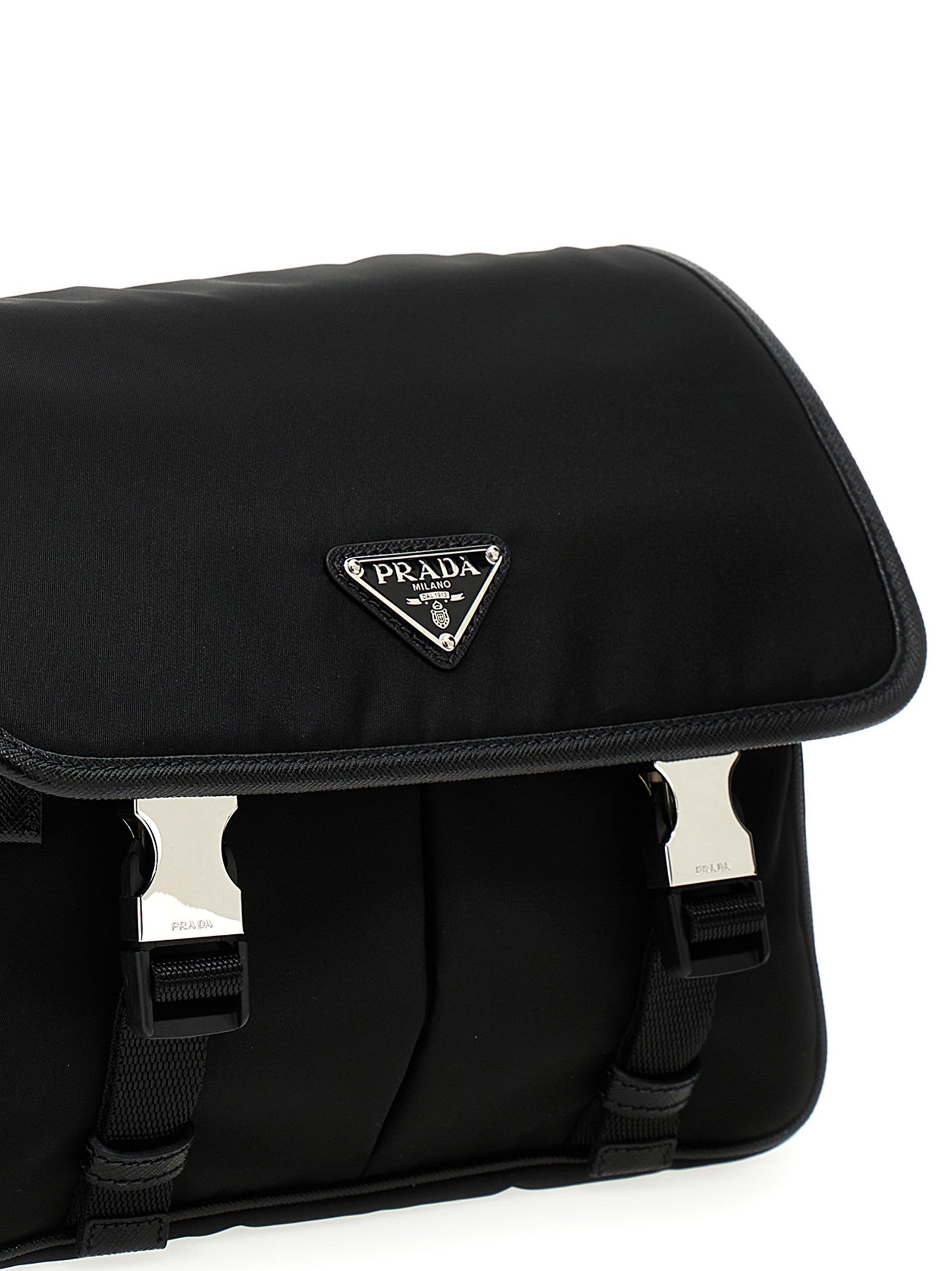 PRADA Nylon Crossbody Bag Black
