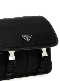 PRADA Nylon Crossbody Bag Black