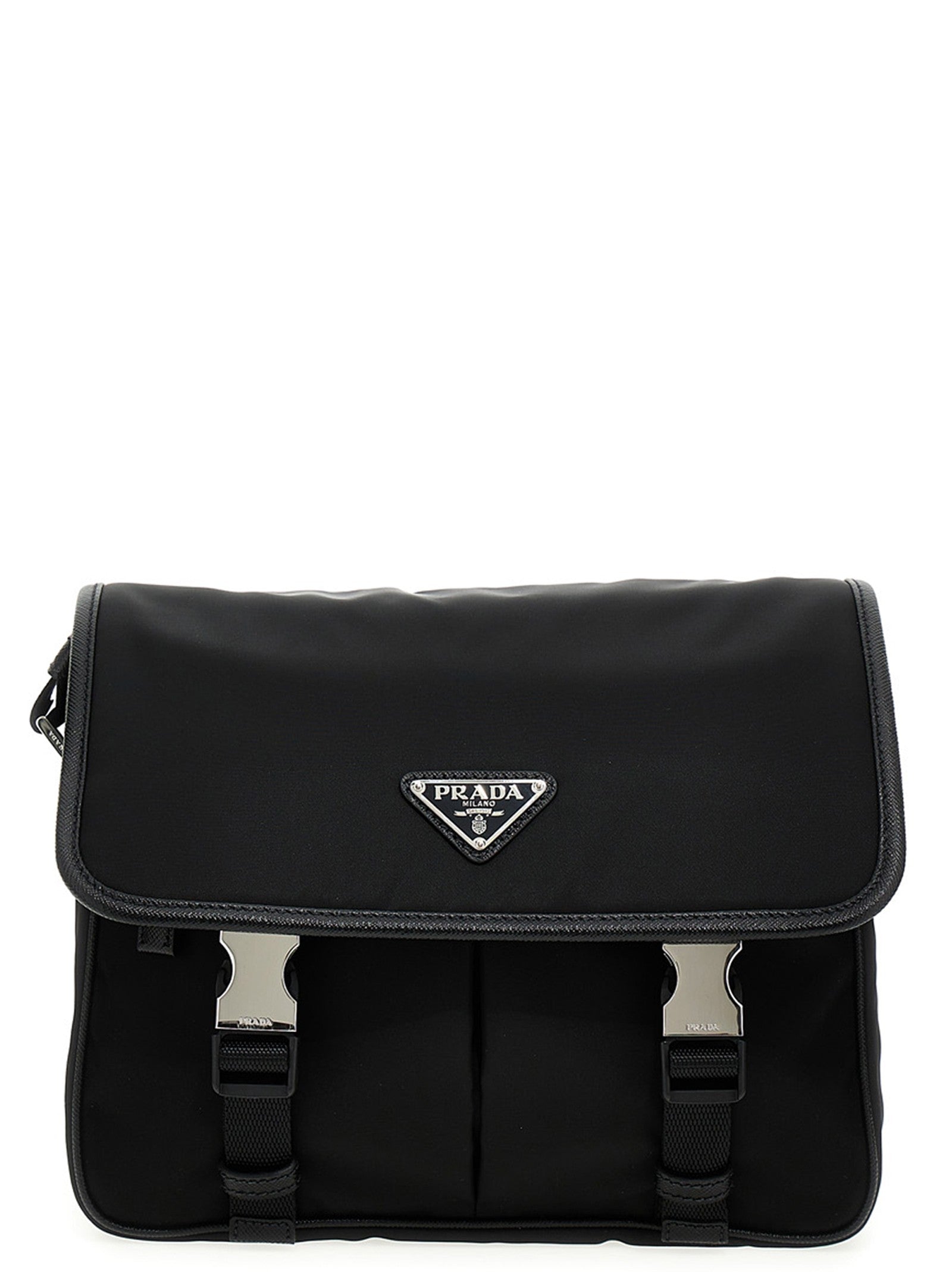 PRADA Nylon Crossbody Bag Black