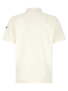 Moncler Men's Cotton Pique Polo Shirt White, view 2