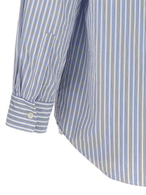 Comme Des Garcons Play Striped Shirt Blue