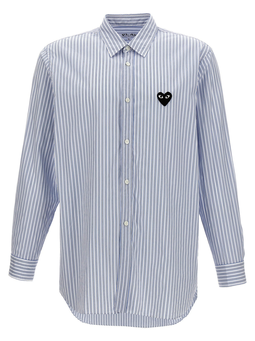 Comme Des Garcons Play Striped Shirt Blue