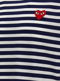 Comme Des Garcons Play Stripes Shirt Blue