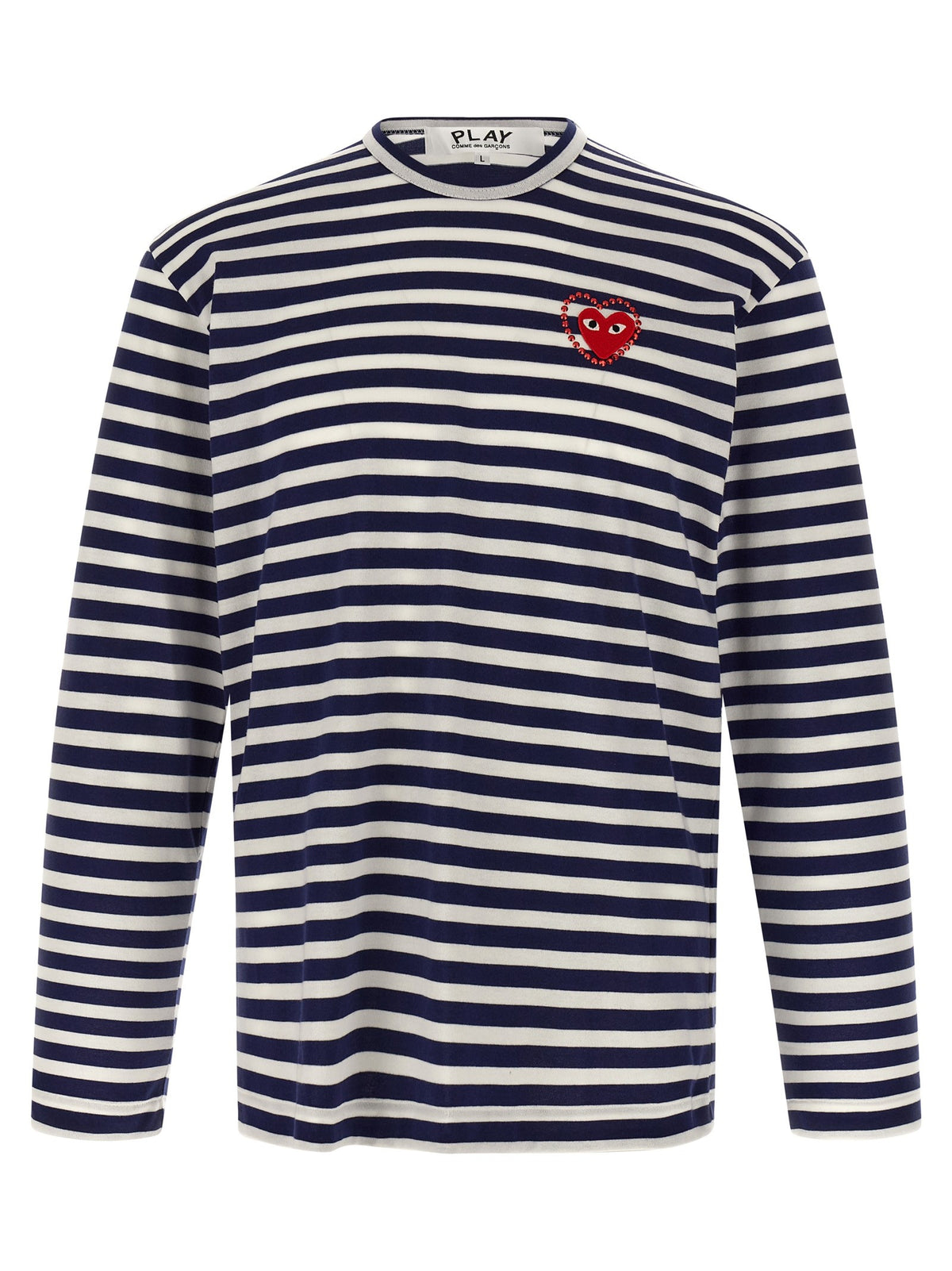 Comme Des Garcons Play Stripes Shirt Blue