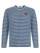 Comme Des Garcons Play Stripes Shirt Blue