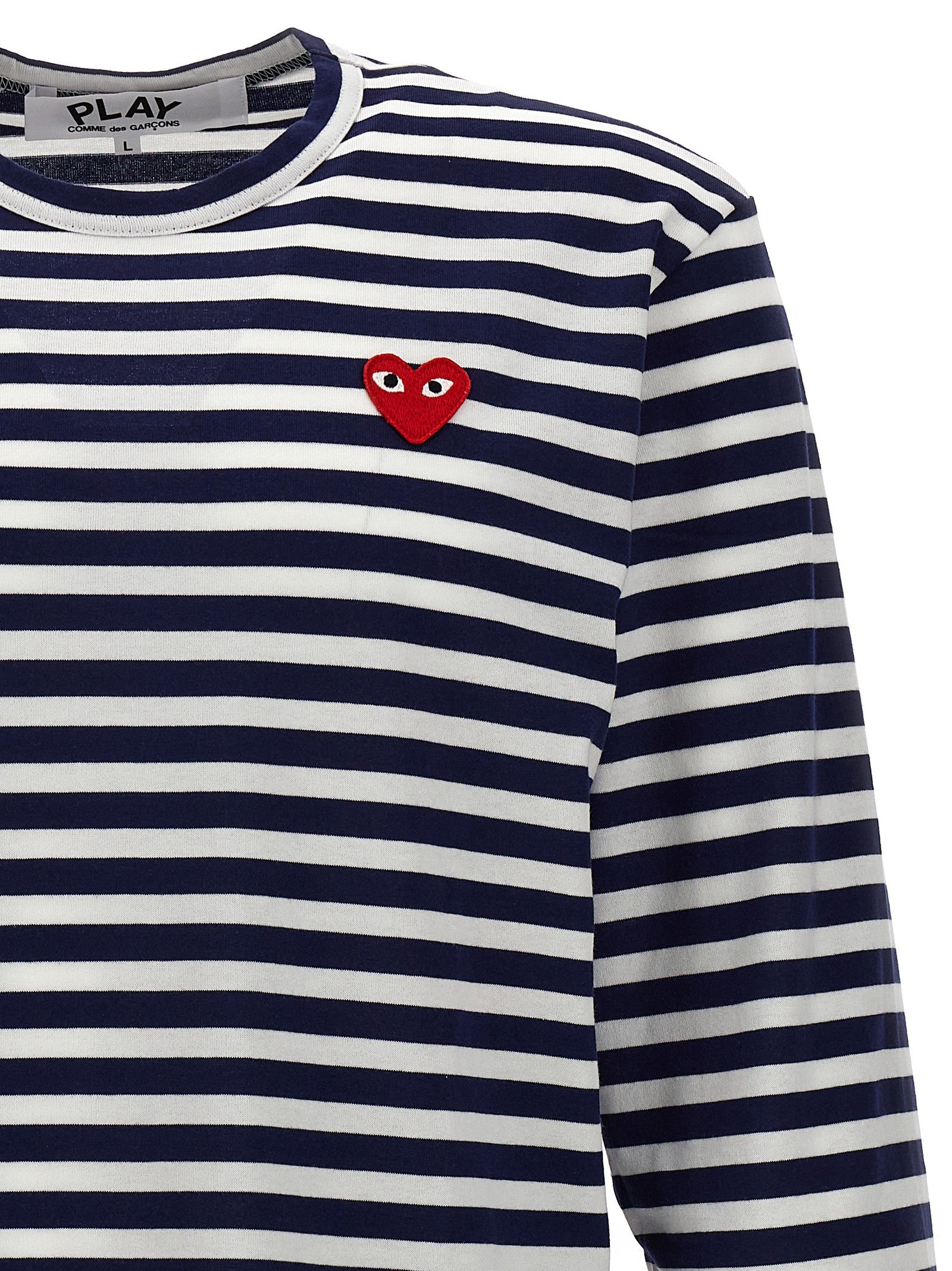 Comme Des Garcons Play Stripes Shirt Blue