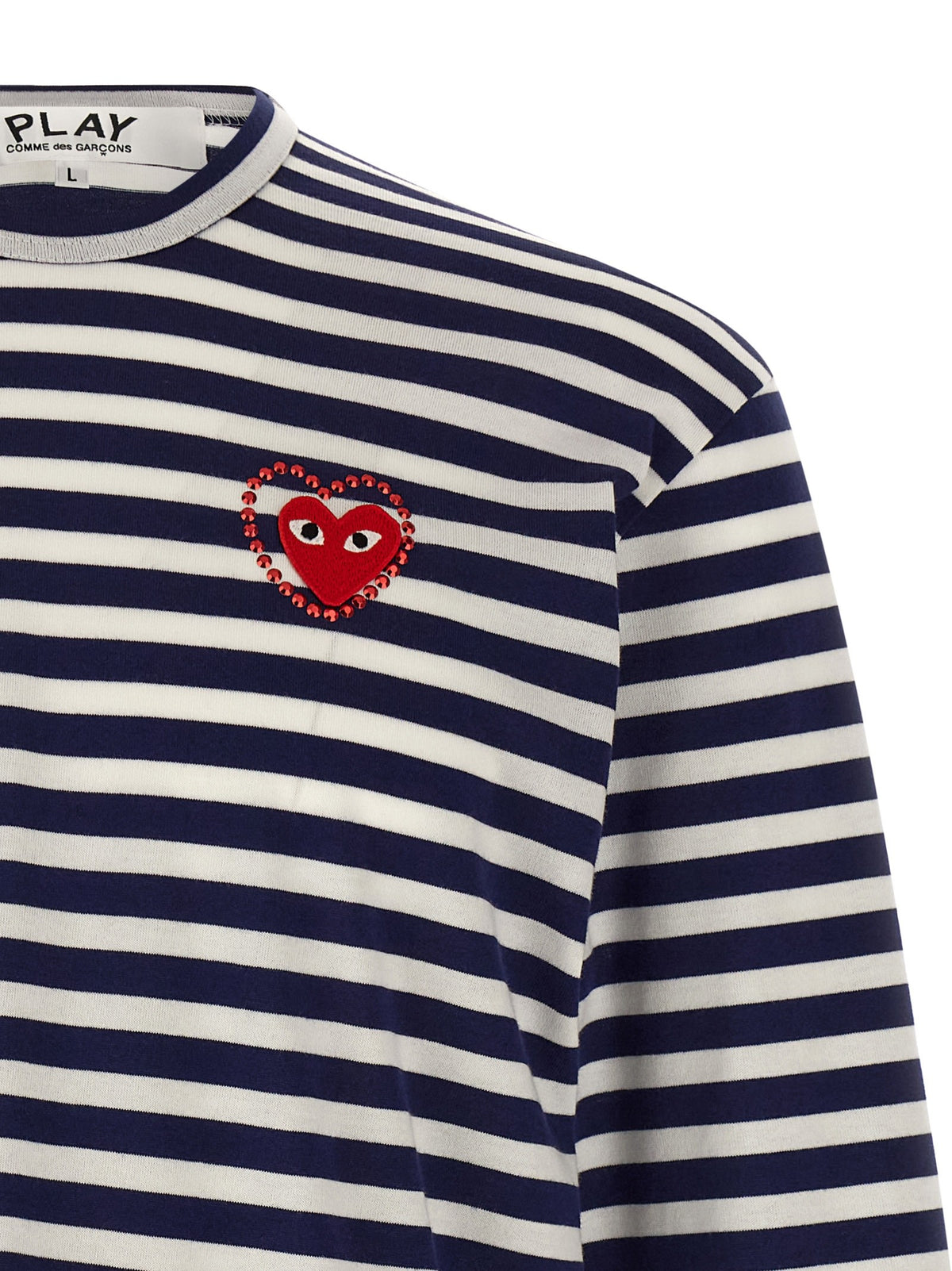 Comme Des Garcons Play Stripes Shirt Blue