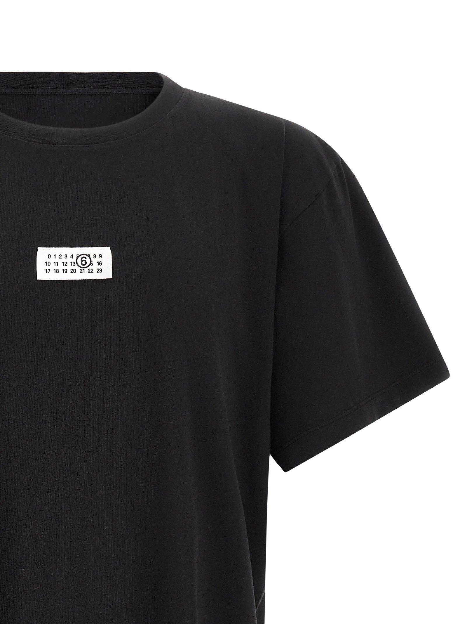 MM6 Maison Margiela Men's Numeric Cotton Shirt Black